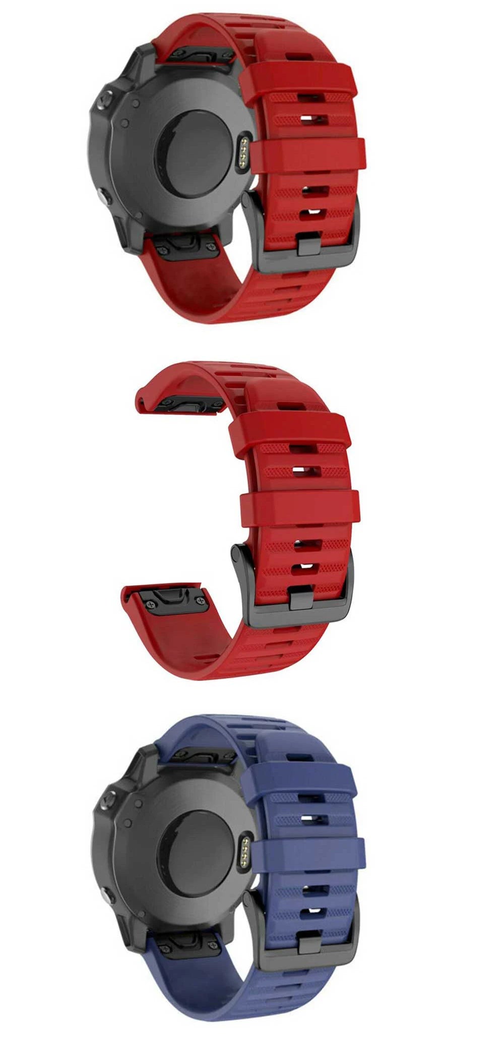 20 22 26mm Silicone Watchband Strap For Garmin Fenix 7 7X 7S 6X 6S 6Pro 5X 5Plus 3HR Smartwatch Bracelet QuickFit Wristband Belt