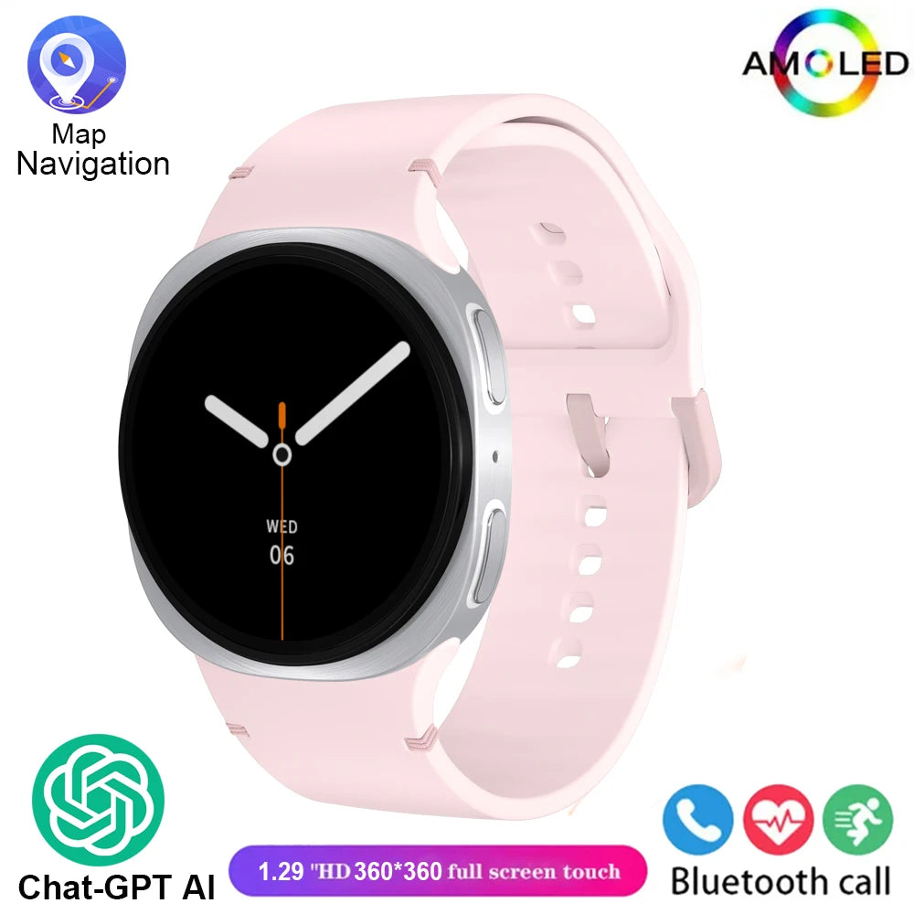 2026 New Watches 8 Mini Smart Watch For Men Women GPS Track Health Sports AMOLED Heart Rate Bluetooth Call Waterproof Smartwatch