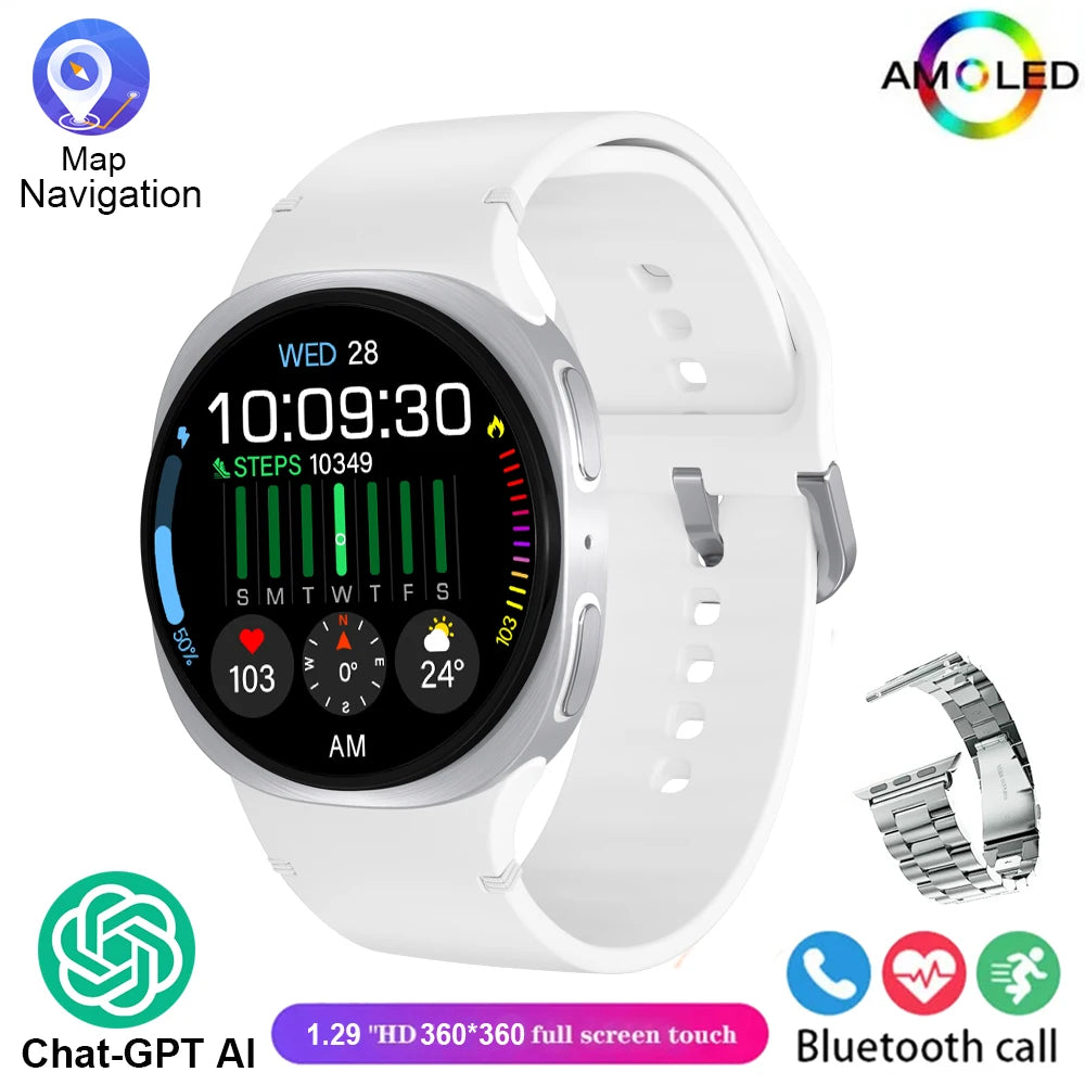 2026 New Watches 8 Mini Smart Watch For Men Women GPS Track Health Sports AMOLED Heart Rate Bluetooth Call Waterproof Smartwatch