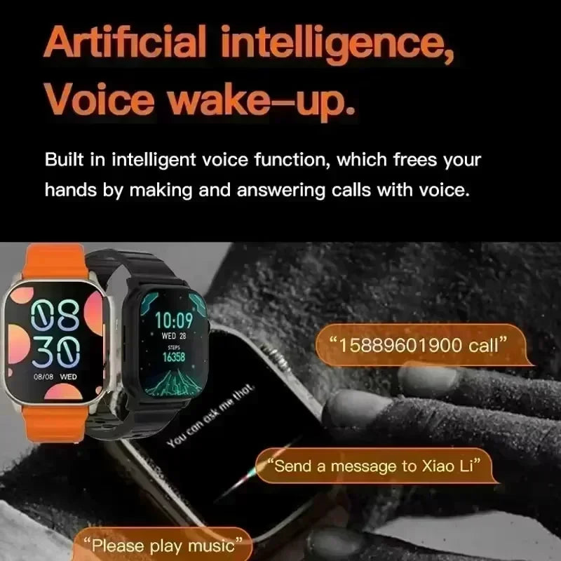 DT900 Ultra 9 Smart Watch 2.09" Big Display 7 Straps Bluetooth Call Fitness Tracker Smartwatch For IOS Android 