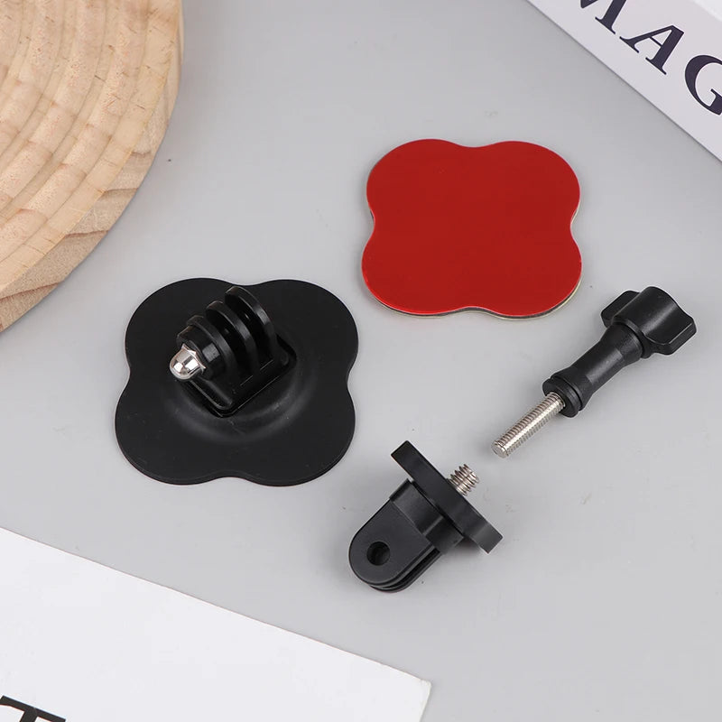 Universal Flexible Helmet Mount For X4 X5 Ace Pro Sports Camera Curved Flat Adhesive Base Compatible With Models 13 12 11 10 9
