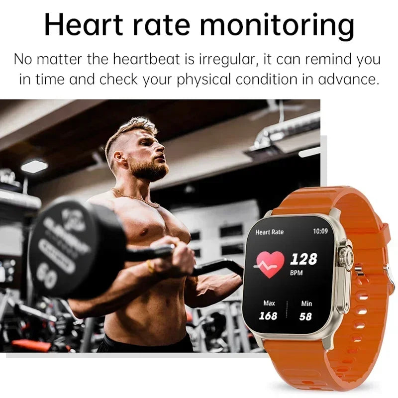 DT900 Ultra 9 Smart Watch 2.09" Big Display 7 Straps Bluetooth Call Fitness Tracker Smartwatch For IOS Android 