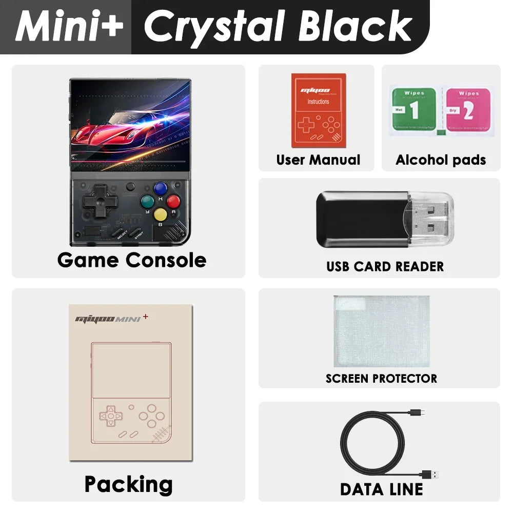 MIYOO Mini Plus Portable Retro Handheld Game Console V2 Mini+ IPS Screen Classic Video Game Console Linux System Children&