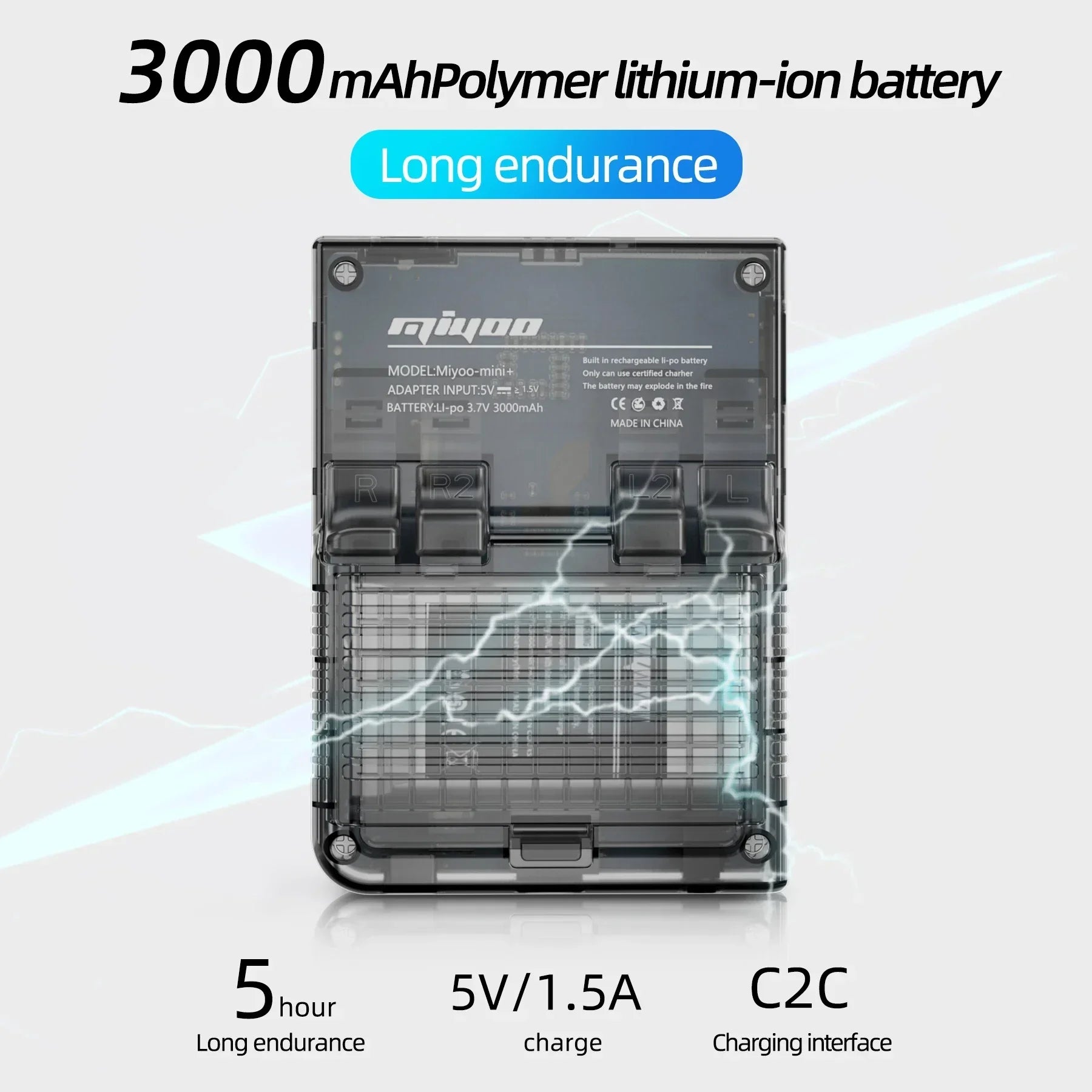 MIYOO Mini Plus Portable Retro Handheld Game Console V2 Mini+ IPS Screen Classic Video Game Console Linux System Children&