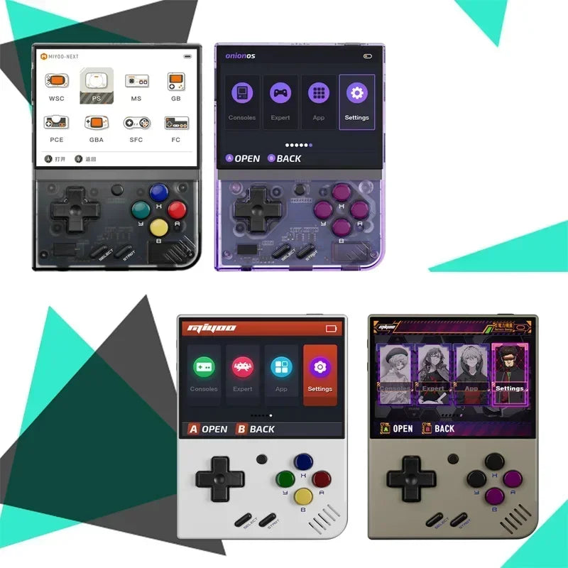 MIYOO Mini Plus Portable Retro Handheld Game Console V2 Mini+ IPS Screen Classic Video Game Console Linux System Children&