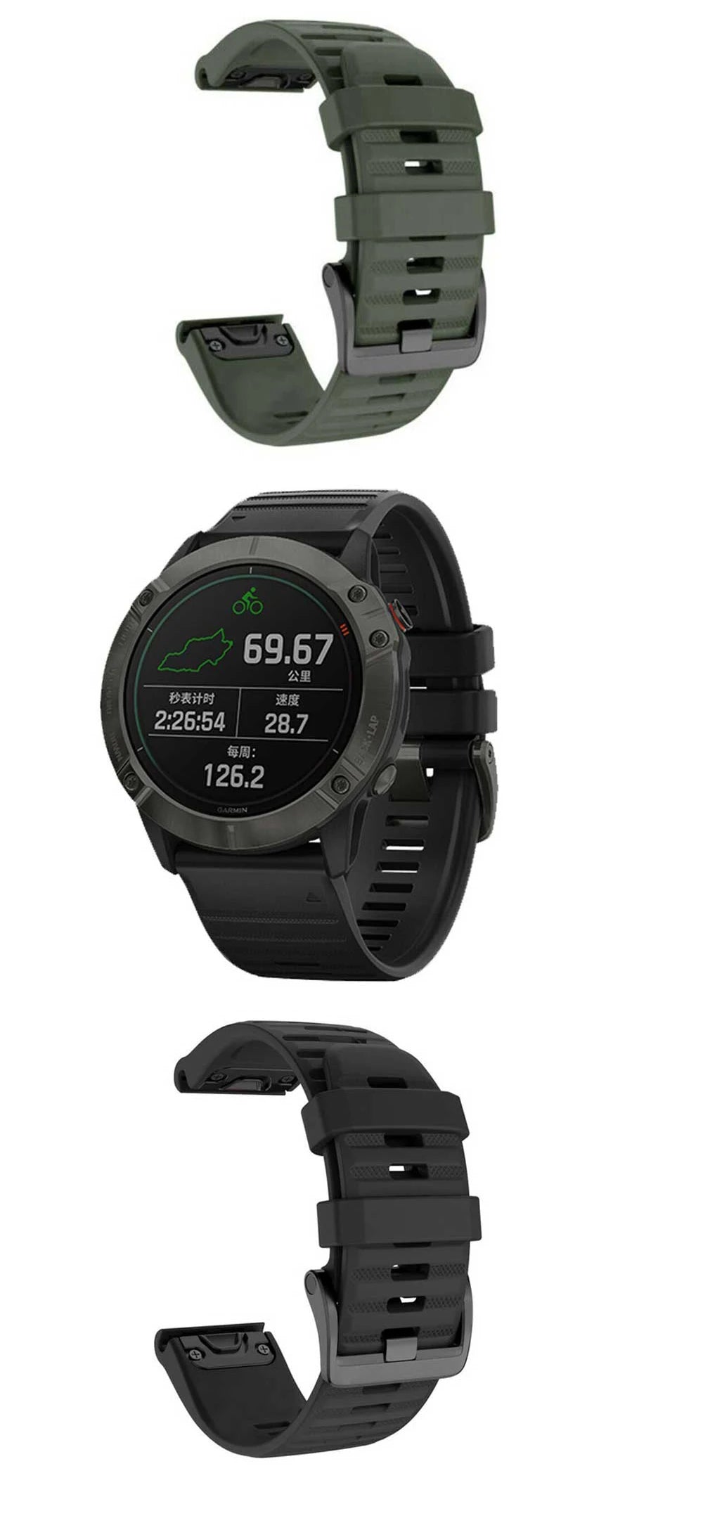 20 22 26mm Silicone Watchband Strap For Garmin Fenix 7 7X 7S 6X 6S 6Pro 5X 5Plus 3HR Smartwatch Bracelet QuickFit Wristband Belt