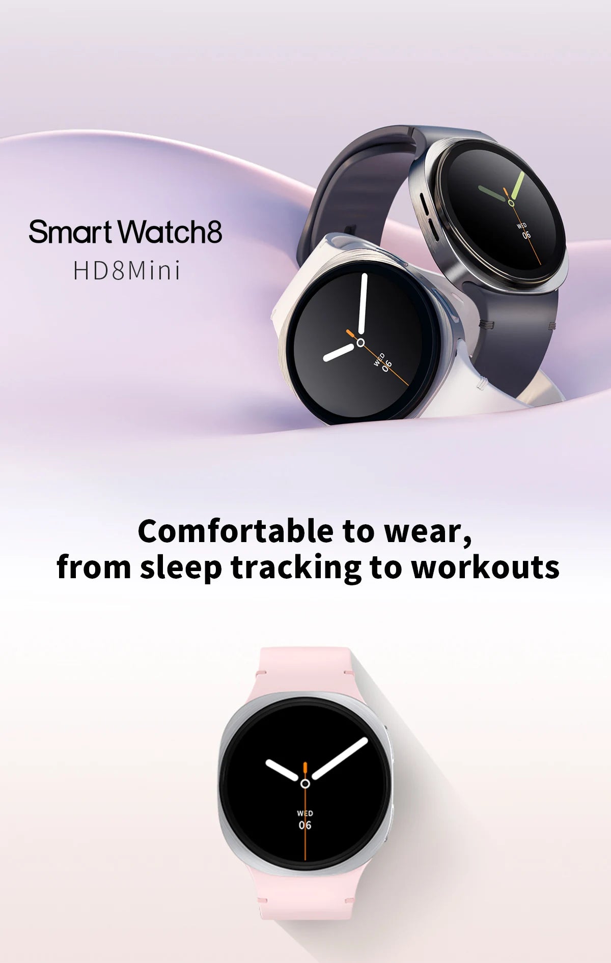 2026 New Watches 8 Mini Smart Watch For Men Women GPS Track Health Sports AMOLED Heart Rate Bluetooth Call Waterproof Smartwatch
