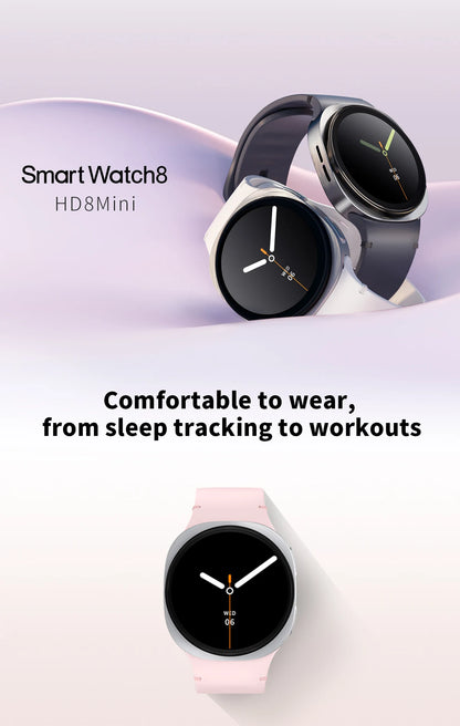 2026 New Watches 8 Mini Smart Watch For Men Women GPS Track Health Sports AMOLED Heart Rate Bluetooth Call Waterproof Smartwatch