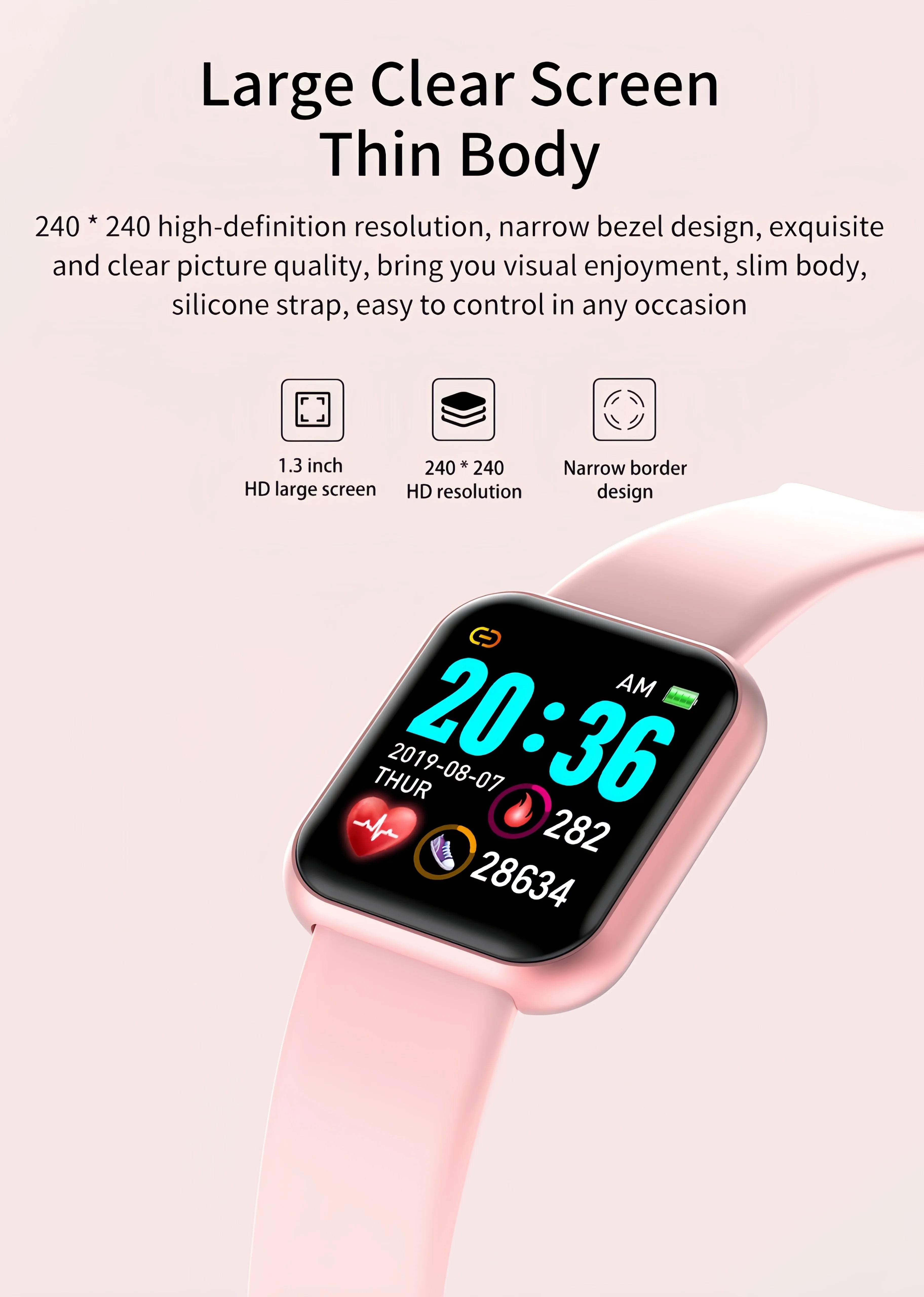 Multifunction Smart Watch For Men Women Kids Bluetooth Calls, Heart Rate &amp; SpO2 Monitor, Sleep Tracking | Step Counter