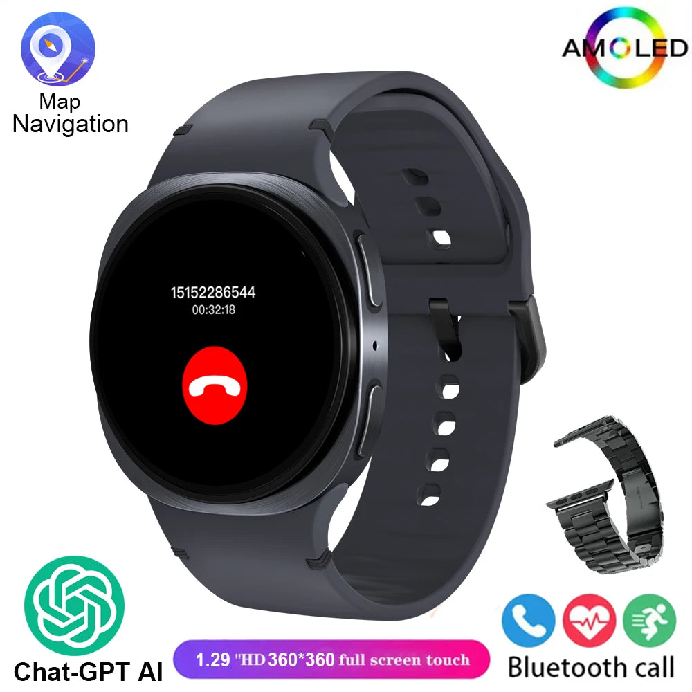 2026 New Watches 8 Mini Smart Watch For Men Women GPS Track Health Sports AMOLED Heart Rate Bluetooth Call Waterproof Smartwatch