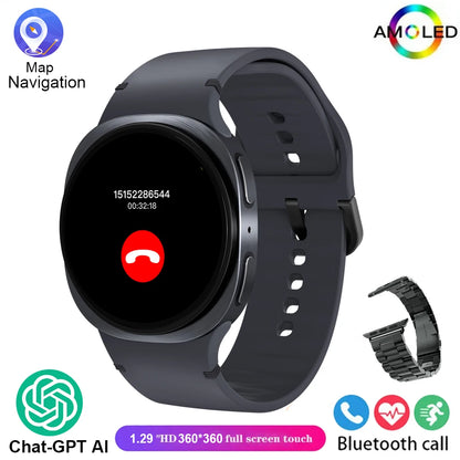 2026 New Watches 8 Mini Smart Watch For Men Women GPS Track Health Sports AMOLED Heart Rate Bluetooth Call Waterproof Smartwatch