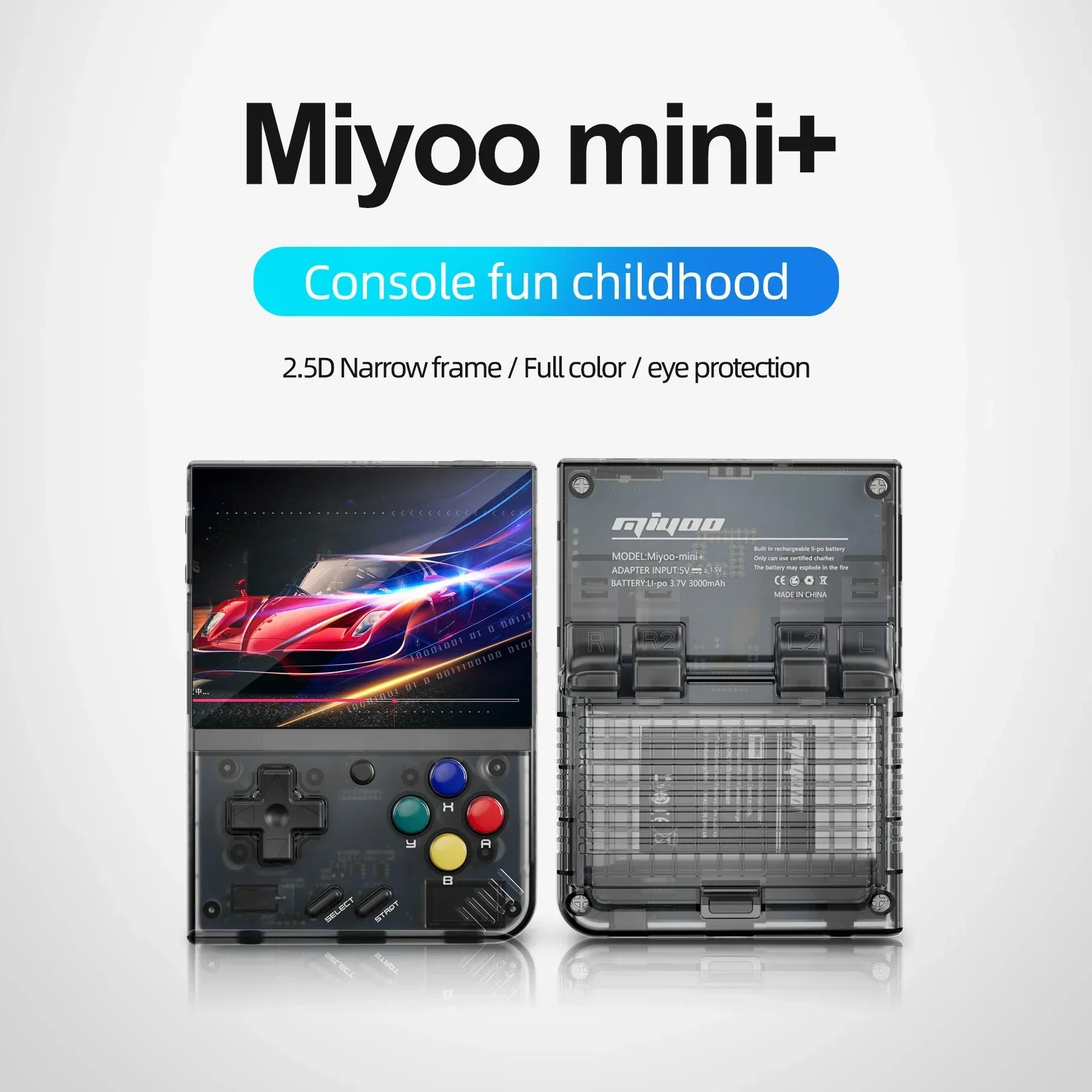MIYOO Mini Plus Portable Retro Handheld Game Console V2 Mini+ IPS Screen Classic Video Game Console Linux System Children&