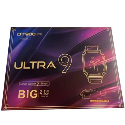 DT900 Ultra 9 Smart Watch 2.09" Big Display 7 Straps Bluetooth Call Fitness Tracker Smartwatch For IOS Android ﻿