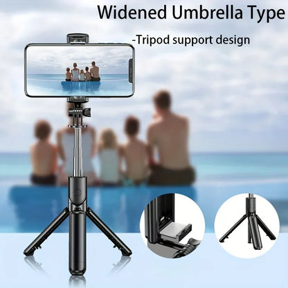 Portable selfie stick tripod foldable 360 degree rotation with Bluetooth selfie stick suitable for smartphone live shooting