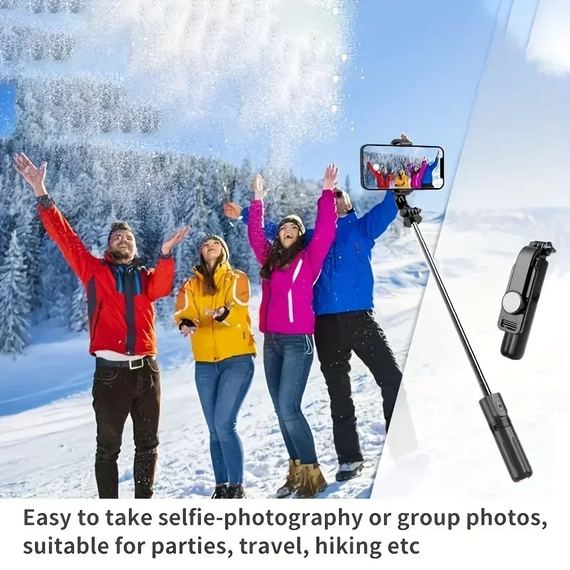 Portable selfie stick tripod foldable 360 degree rotation with Bluetooth selfie stick suitable for smartphone live shooting