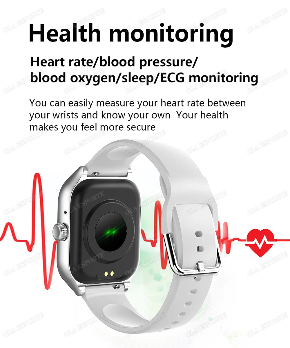Smart Watch For Android IOS Watches 1.83inch HD Display Bluetooth Call Message Alert Music Sports Mode Smartwatch Men Women Gift