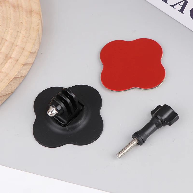 Universal Flexible Helmet Mount For X4 X5 Ace Pro Sports Camera Curved Flat Adhesive Base Compatible With Models 13 12 11 10 9