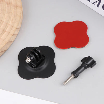 Universal Flexible Helmet Mount For X4 X5 Ace Pro Sports Camera Curved Flat Adhesive Base Compatible With Models 13 12 11 10 9