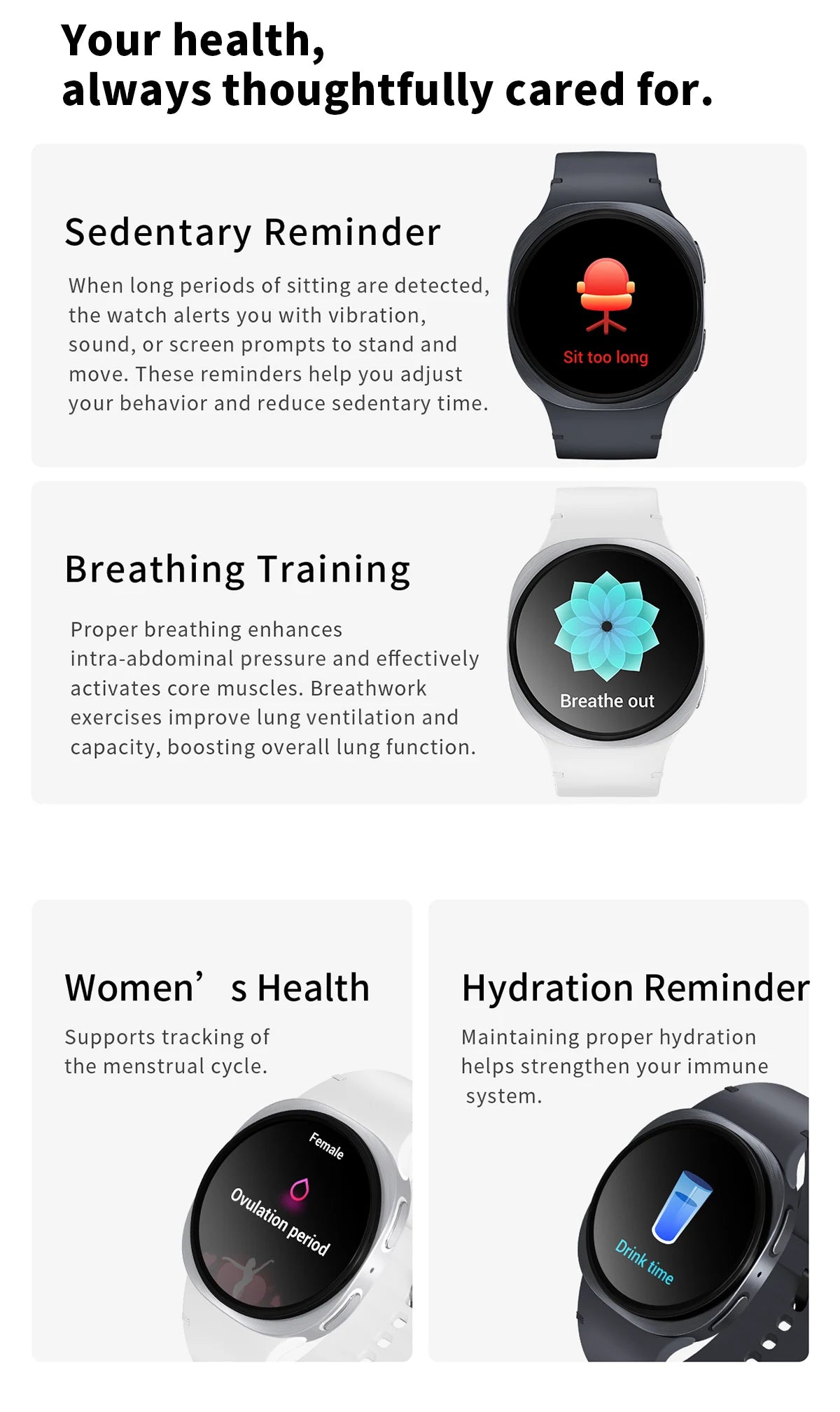 2026 New Watches 8 Mini Smart Watch For Men Women GPS Track Health Sports AMOLED Heart Rate Bluetooth Call Waterproof Smartwatch