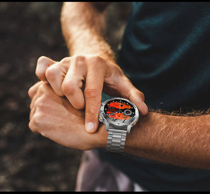 2025 New Military T-Rex 3 Ultra 1000mAh Battery Smart Watch 5ATM Waterproof Flashlight Heart Rate Sports tracker Smartwatch Men