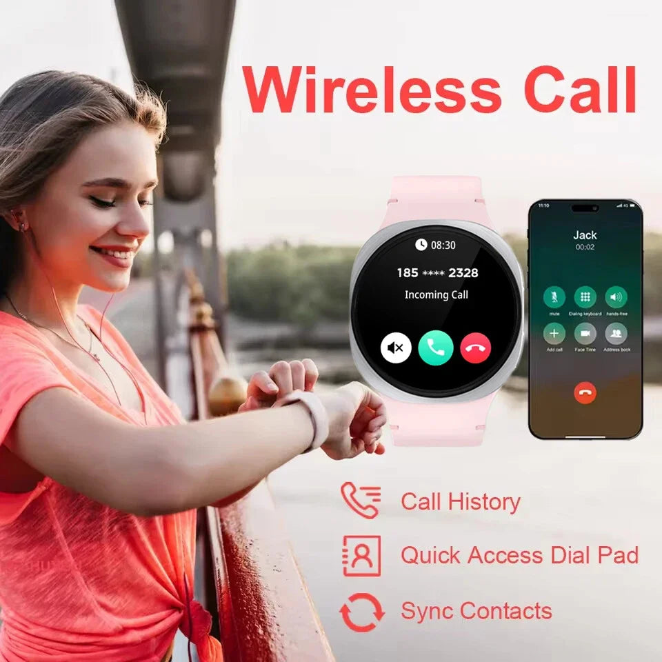2026 New Watches 8 Mini Smart Watch For Men Women GPS Track Health Sports AMOLED Heart Rate Bluetooth Call Waterproof Smartwatch