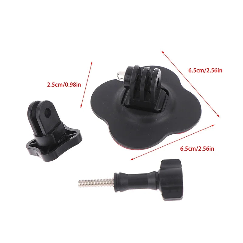 Universal Flexible Helmet Mount For X4 X5 Ace Pro Sports Camera Curved Flat Adhesive Base Compatible With Models 13 12 11 10 9