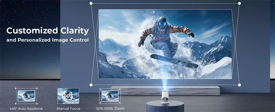 2026 New HY300 Projector 4K Android 11 Wifi6 290ANSI Allwinner H713 BT5.0 1080P 1280*720P Cinema Outdoor Portable Projetors ﻿