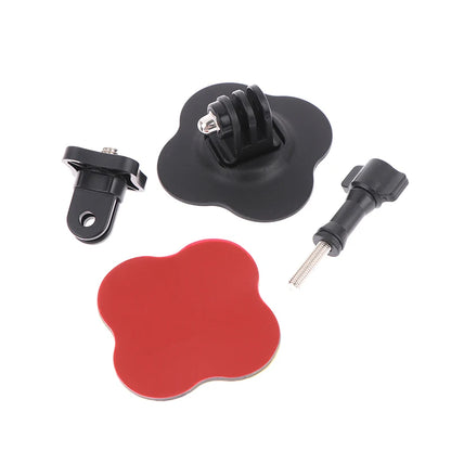 Universal Flexible Helmet Mount For X4 X5 Ace Pro Sports Camera Curved Flat Adhesive Base Compatible With Models 13 12 11 10 9
