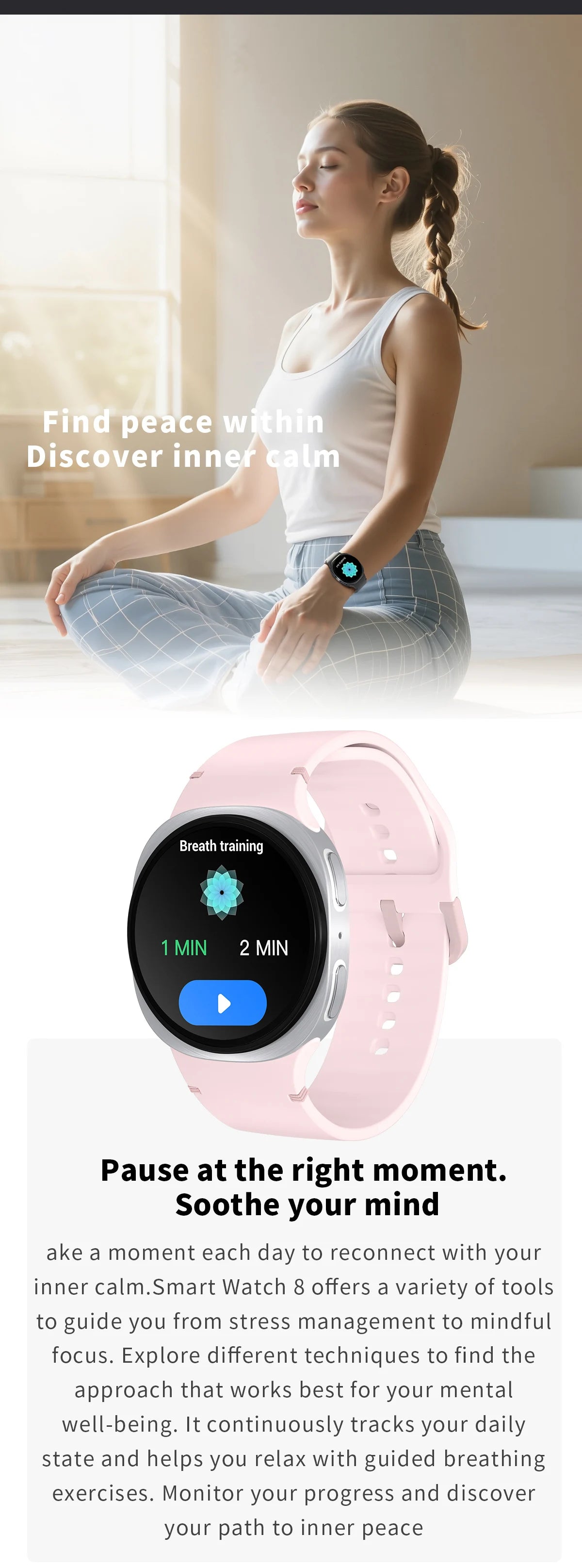 2026 New Watches 8 Mini Smart Watch For Men Women GPS Track Health Sports AMOLED Heart Rate Bluetooth Call Waterproof Smartwatch