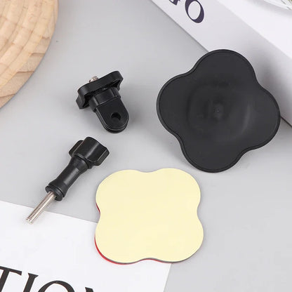 Universal Flexible Helmet Mount For X4 X5 Ace Pro Sports Camera Curved Flat Adhesive Base Compatible With Models 13 12 11 10 9