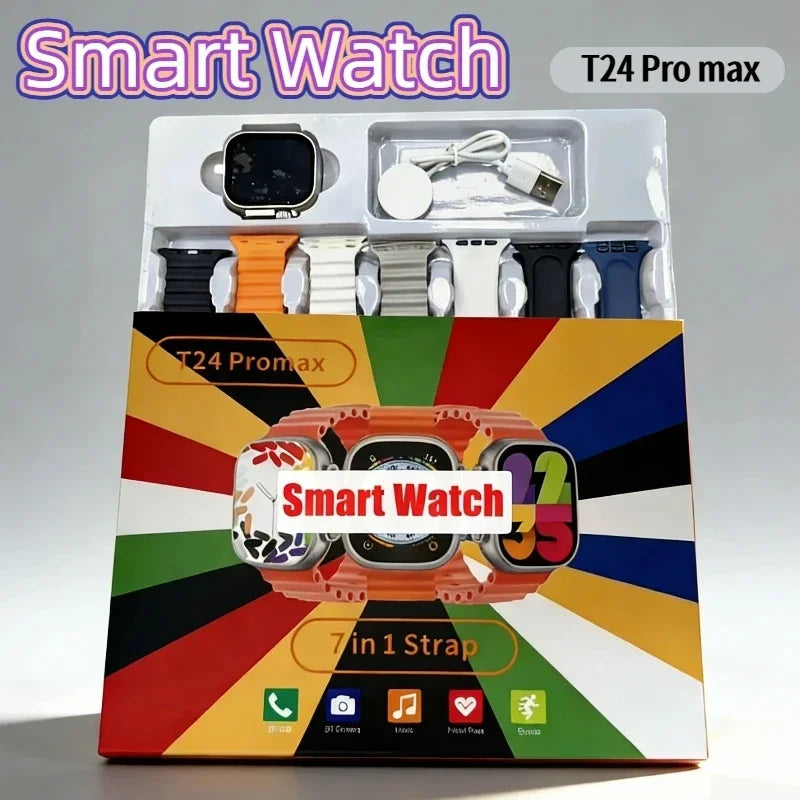 DT900 Ultra 9 Smart Watch 2.09" Big Display 7 Straps Bluetooth Call Fitness Tracker Smartwatch For IOS Android ﻿