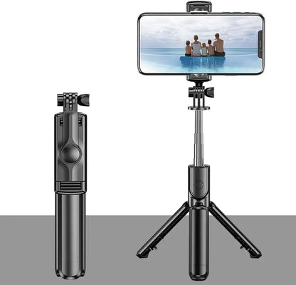 Portable selfie stick tripod foldable 360 degree rotation with Bluetooth selfie stick suitable for smartphone live shooting