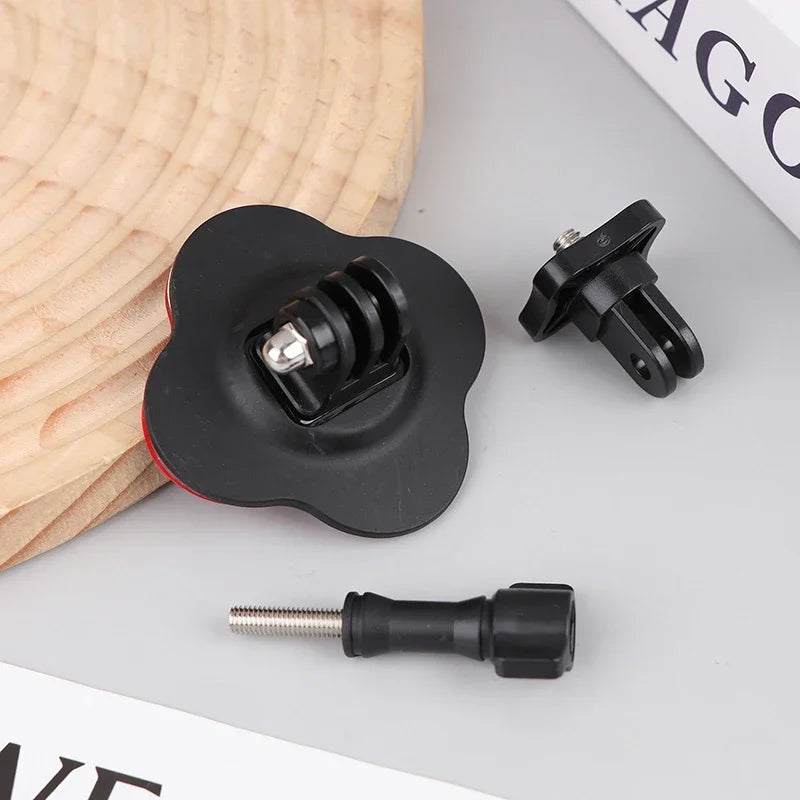 Universal Flexible Helmet Mount For X4 X5 Ace Pro Sports Camera Curved Flat Adhesive Base Compatible With Models 13 12 11 10 9